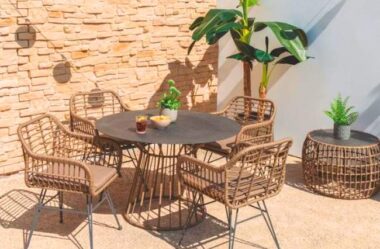 Veja 4 modelos de Mesa para Jardim Externo resistentes para usar na decoração sua área de convivência